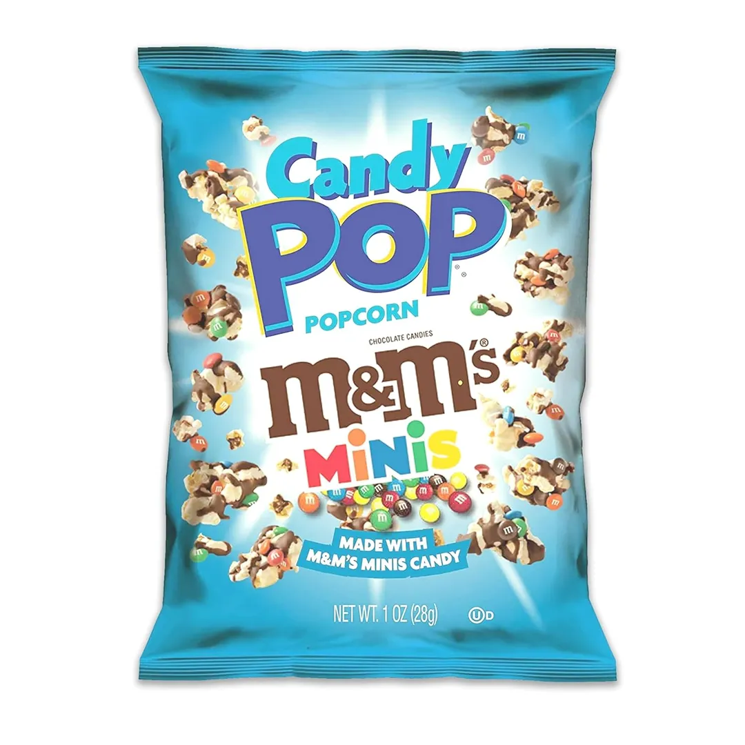 CANDY POP M&Ms Candy Coated Popcorn 1oz 8ct