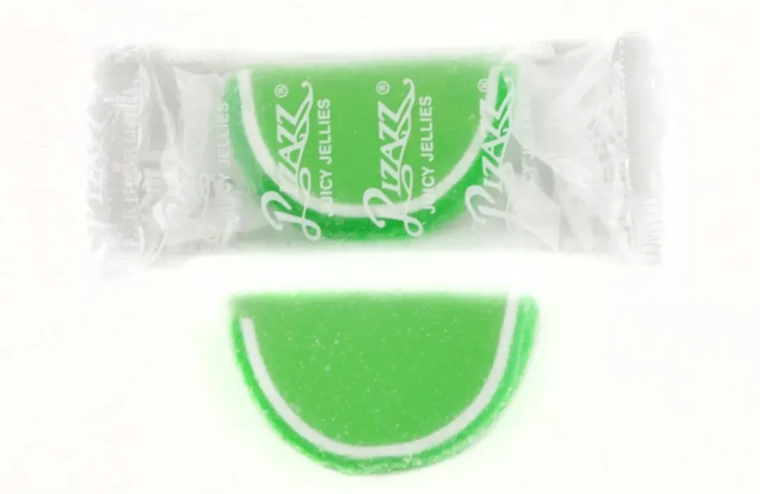 Cavalier Lime Green Fruit Jelly Slice Wrapped 2lb Pizazz