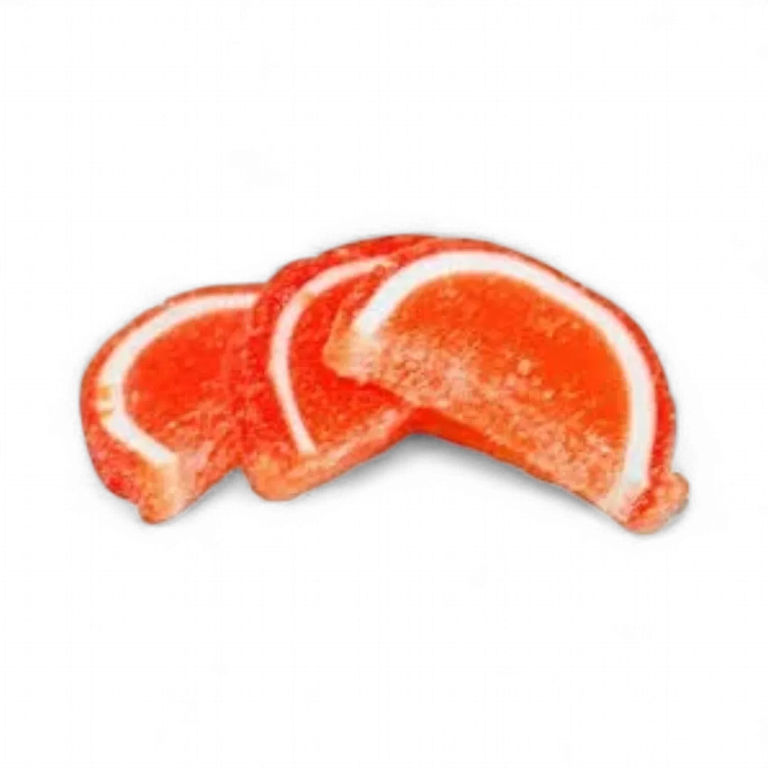 Cavalier Orange Fruit Jelly Slices Unwrapped 5 Pound Box