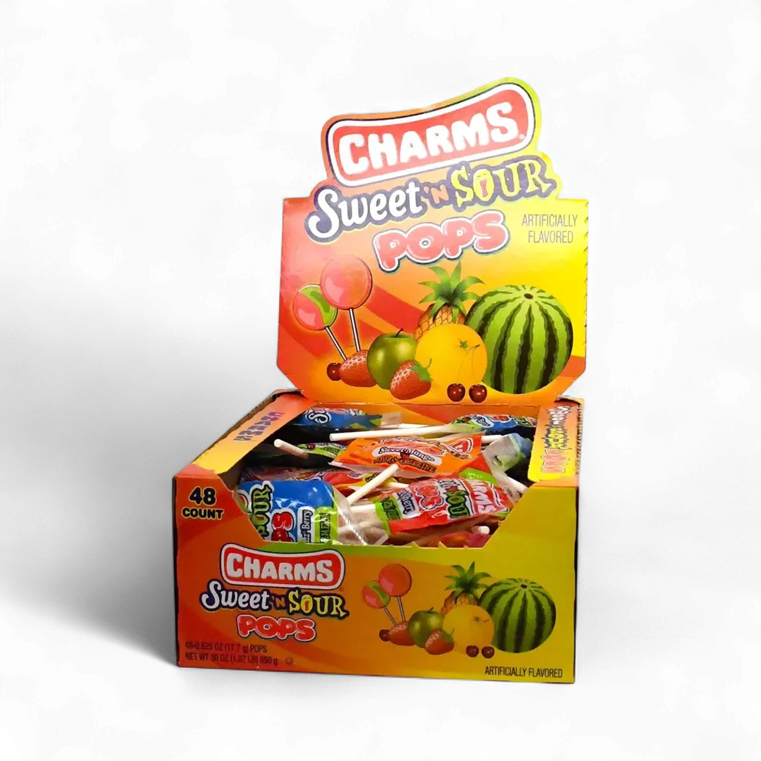 Charms 48 Pack Sweet & Sour Pops Tray