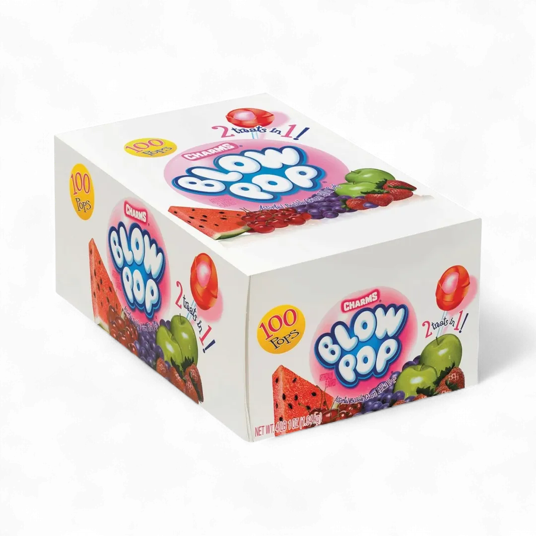 Charms Blow Pop Assorted Lollipop Pops 100 ct