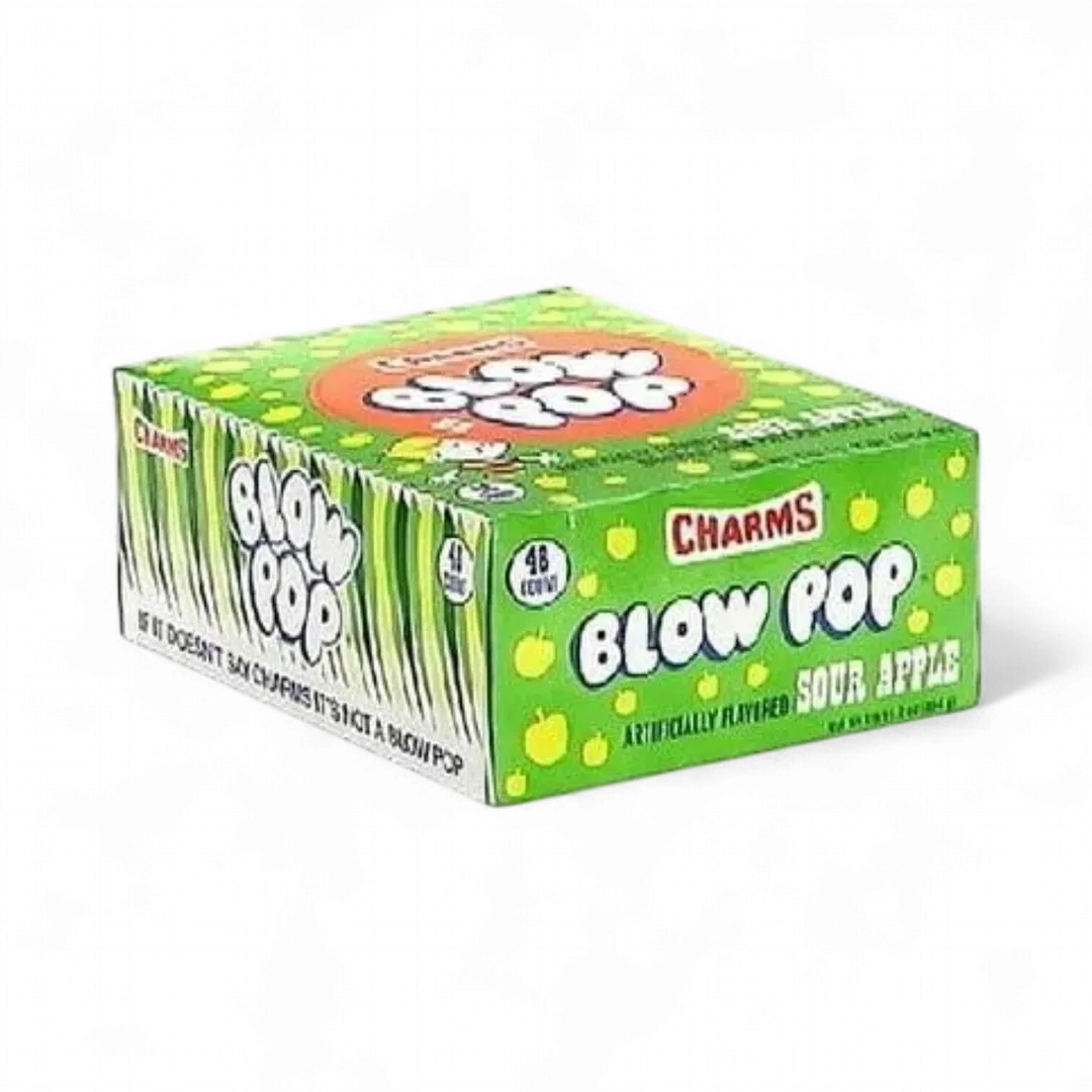 Charms Blow Pops Sour Apple 48 Count