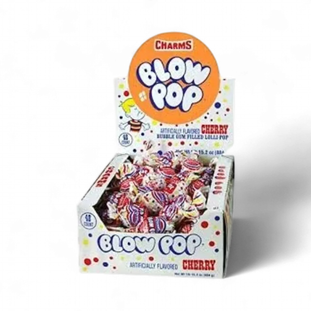 Charms Cherry Blow Pop 48 Count Tray