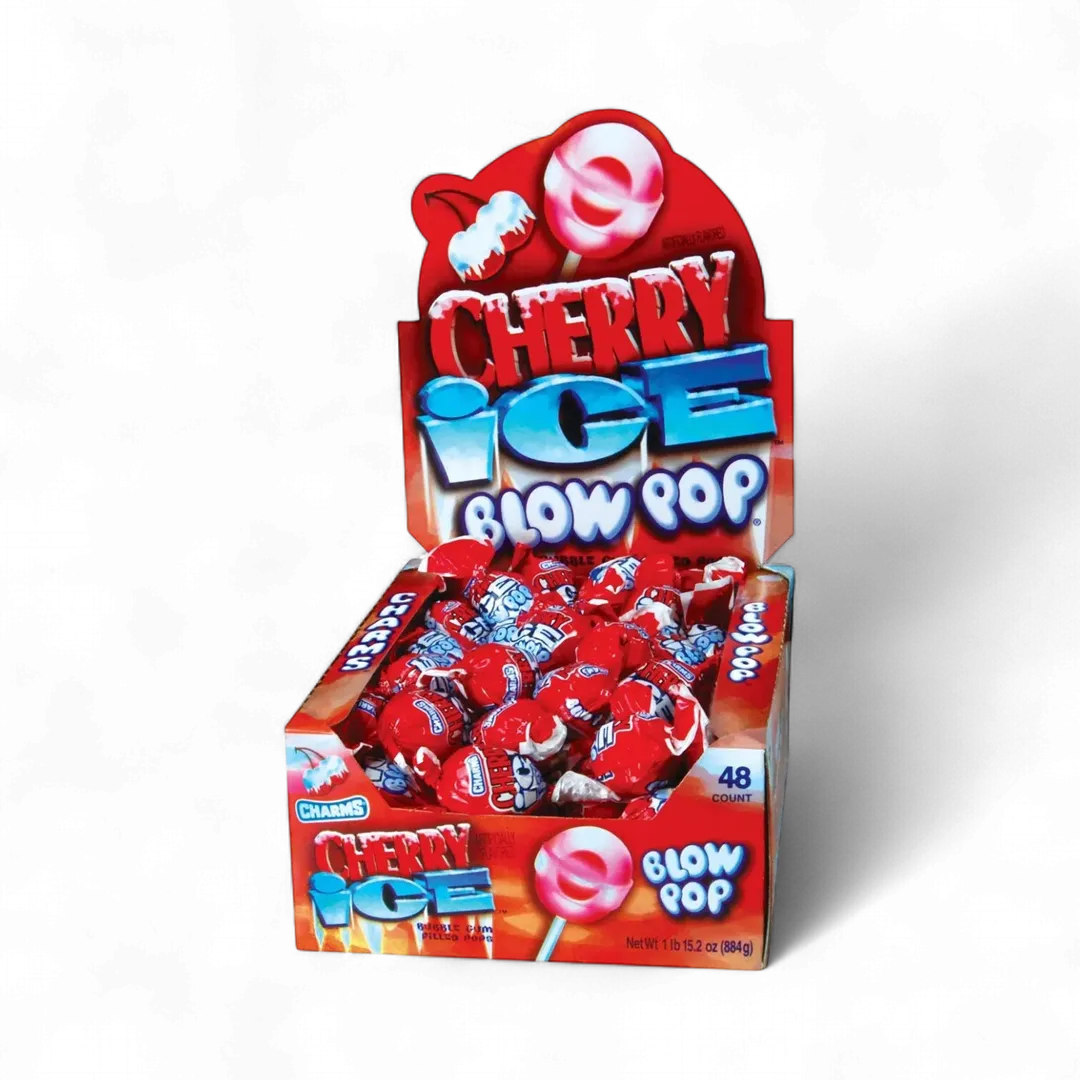 Charms Cherry Ice Blow Pops 48 Count