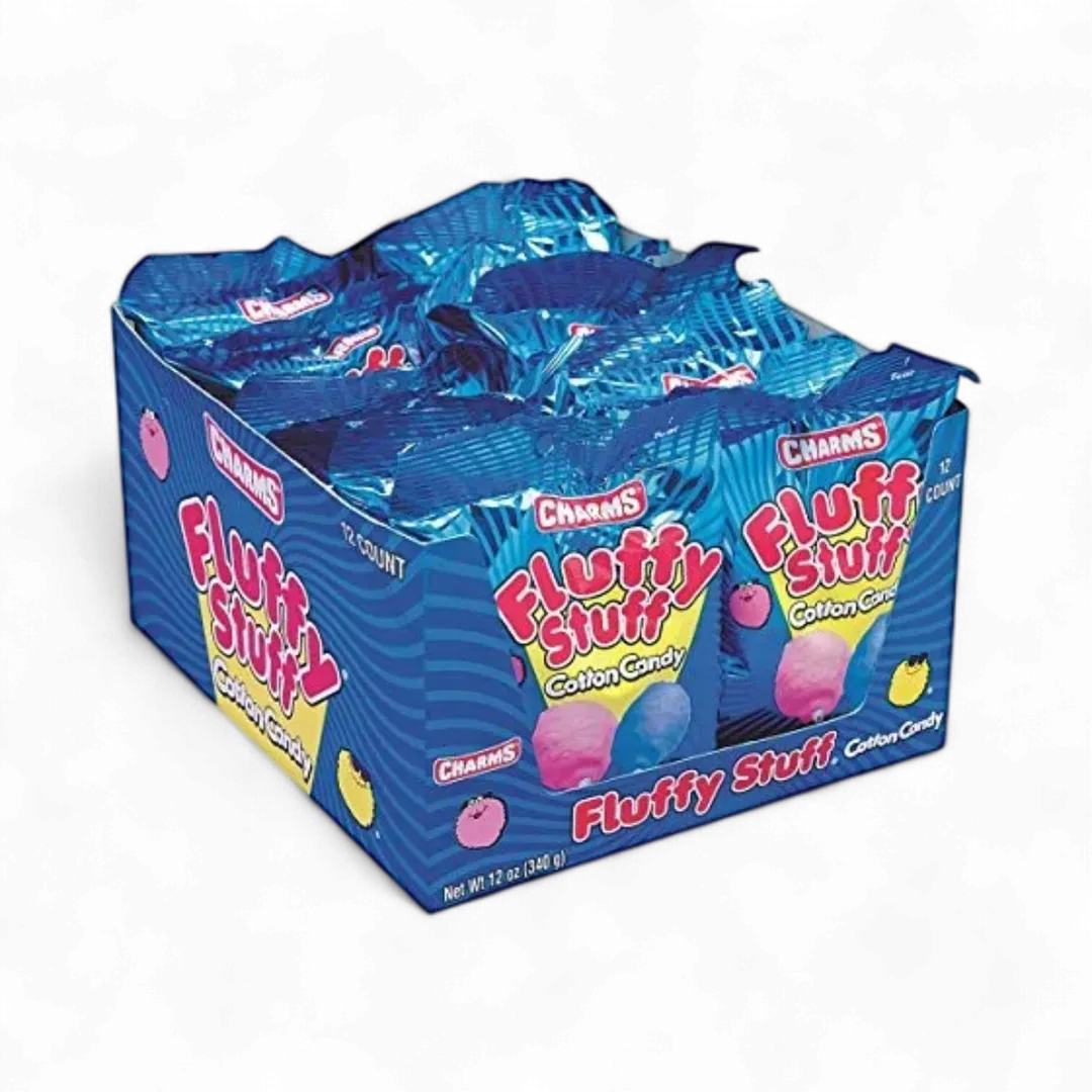 Charms Fluffy Stuff Cotton Candy 1 Oz 12 ct