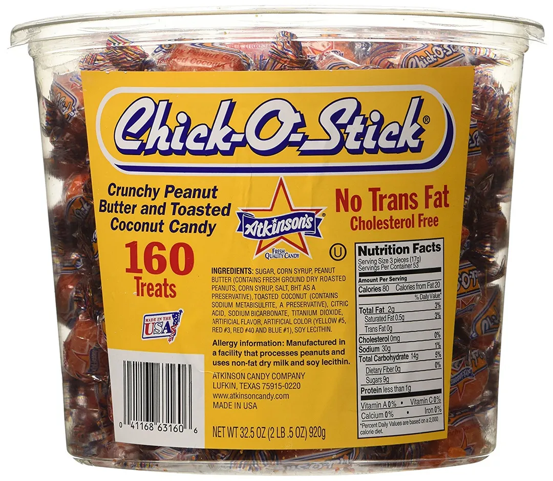 Chick O Stick Nuggets Peanut Butter Coconut 160 ct Tub