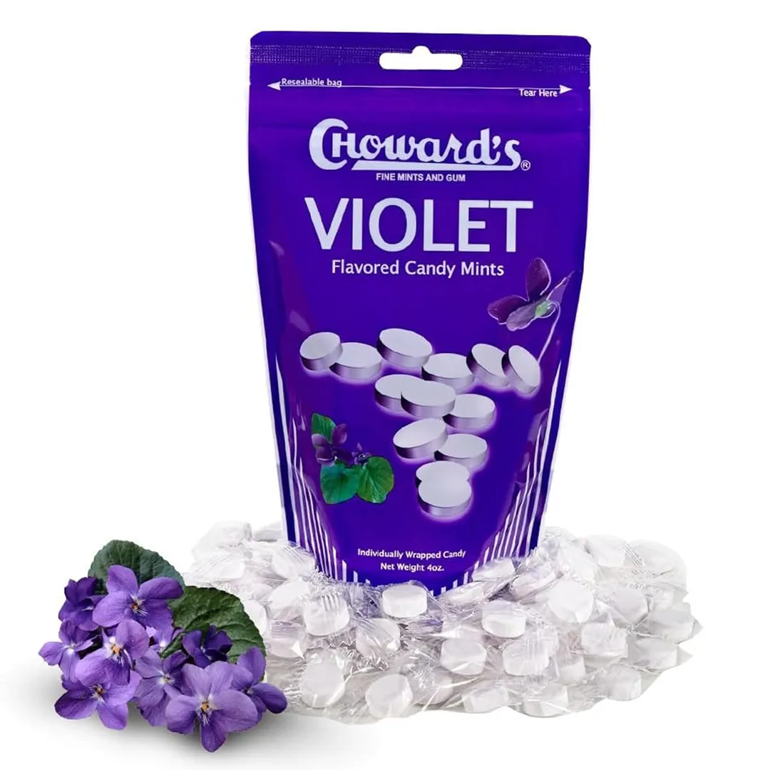 Choward's Violet Mints Resealable 4oz Bag