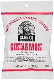 Claeys Cinnamon Hard Candies 12 Count 6 Ounce