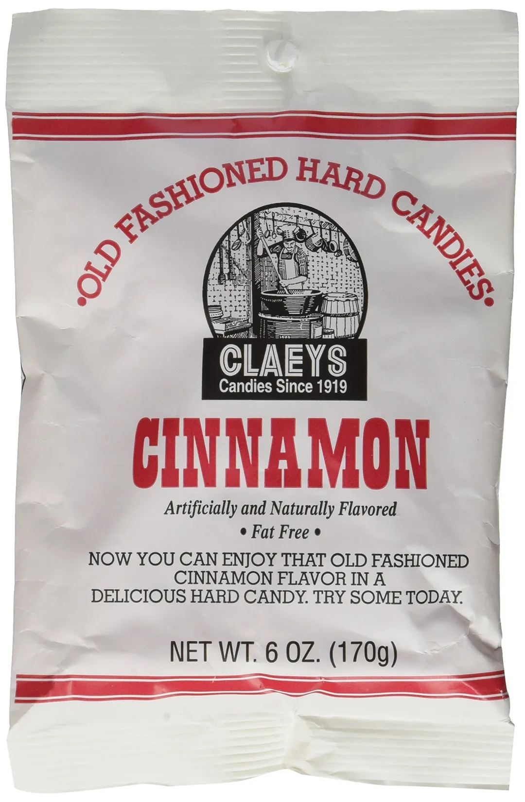 Claeys Cinnamon Hard Candies 6 Count 6 Ounce