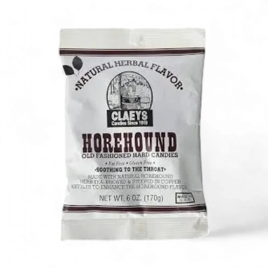 Claeys HoreHound Hard Candies 12 Count 6 Ounce