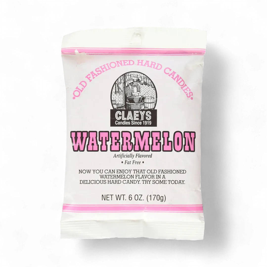 Claeys Watermelon Hard Candies 6 Pack 6 Ounce Bag