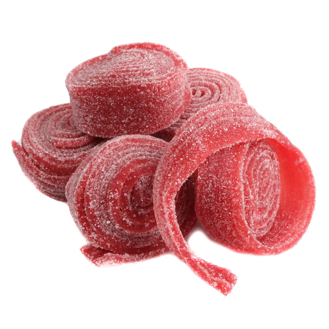 Clever STRAWBERRY Sour Belt Rolls Candy Unwrapped 3.3 lb