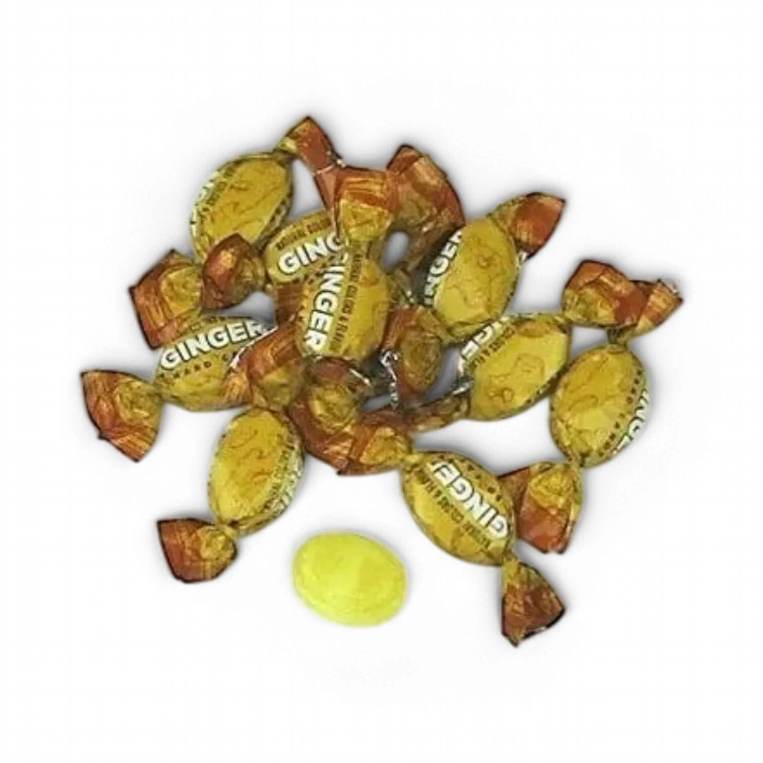 Colombina Ginger Hard Candy 5 Pound Bag Individually Wrapped Bulk