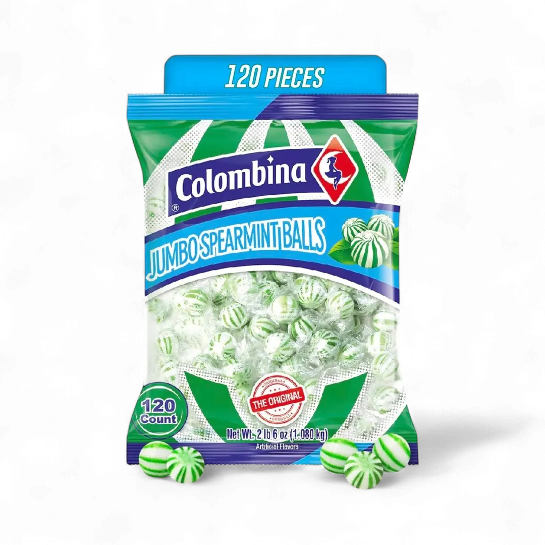 Colombina Jumbo Spearmint Balls 120 Count