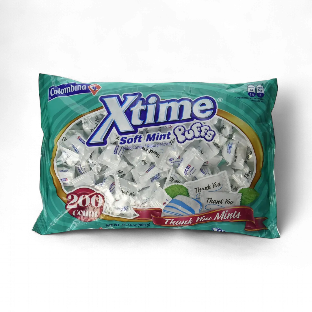 Colombina Xtime Soft Mint Puffs 200 Count 31.74 Ounce
