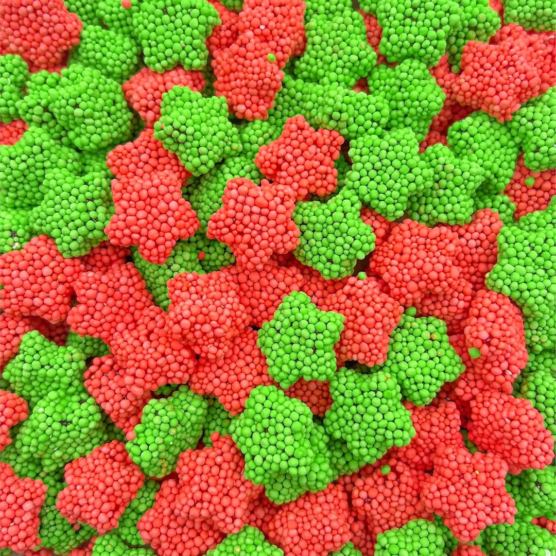 Cosmo Star Gummy Clusters Green Apple Pink Strawberry 5 lb