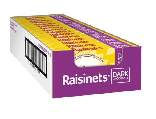 Dark Raisinets 3.1 ounce 15 count theater box