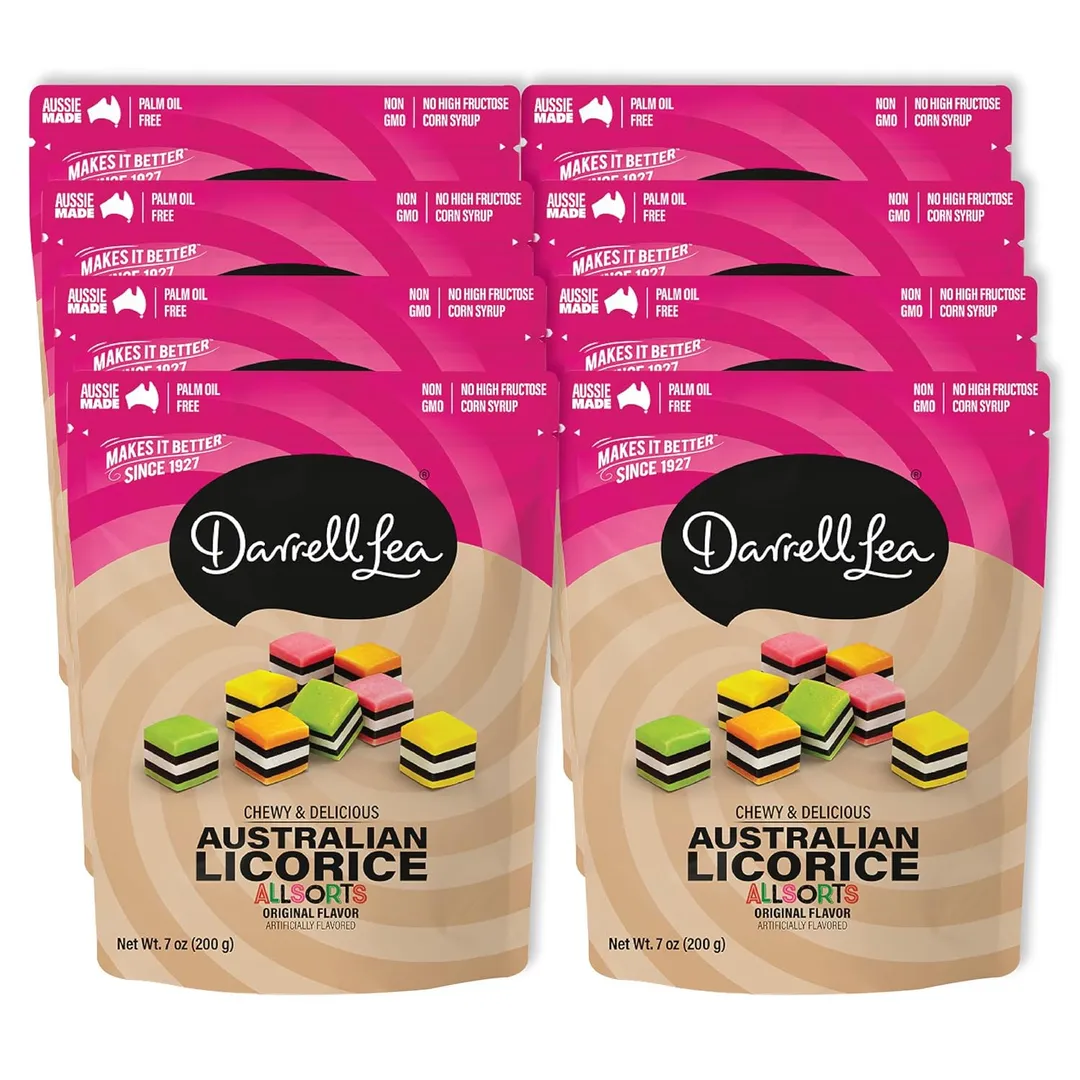 Darrell Lea Soft Australian Licorice Allsorts 7oz 8ct