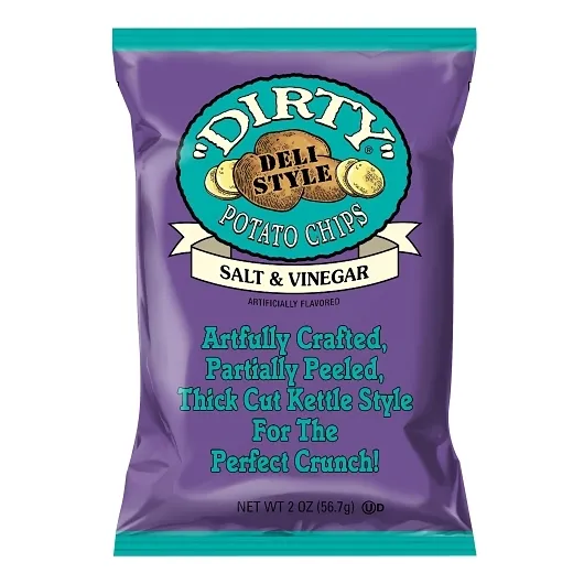 Dirty Kettle Potato Chips Salt & Vinegar 2oz 24 ct