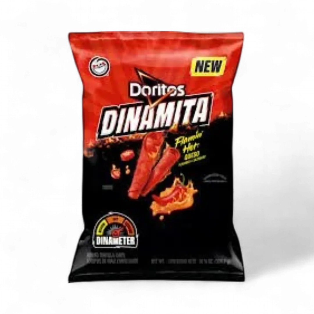 Doritos Dinamita Flamin Hot Queso 32 Count 3.5 Ounce Sealed Case