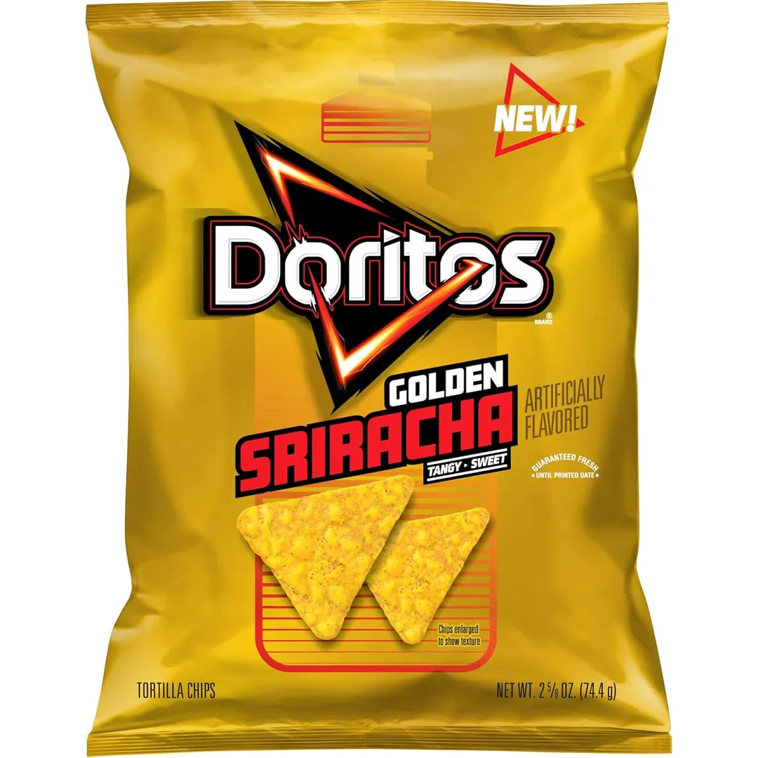 Doritos Golden Sriracha Tortilla Chips 2.625 oz 24 ct XVL