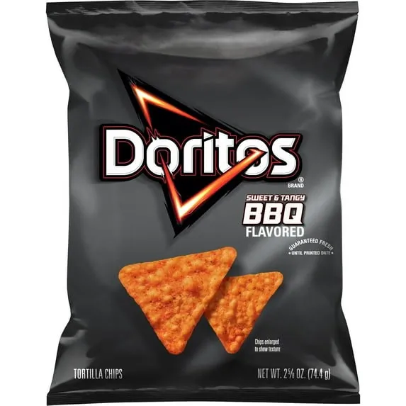 Doritos Sweet Tangy BBQ Tortilla Chips 2.5 oz 24 ct XVL