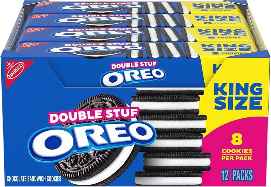 Double Stuf Oreo 12 Pack 8 Cookies Box