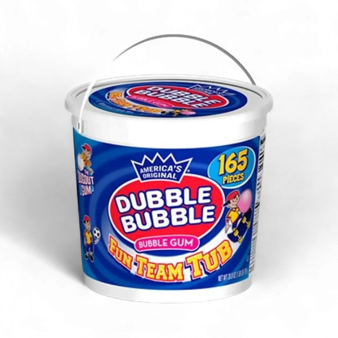 Dubble Bubble 165 Count Original Bubble Gum Fun Team Tub