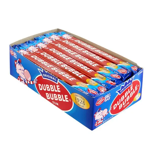 Dubble Bubble 24 Ct 3 Oz Big Bar Gum Tray