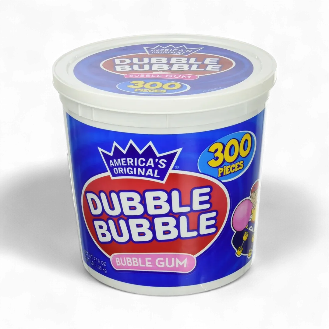 Dubble Bubble Original Gum Pieces 300 Count Tub