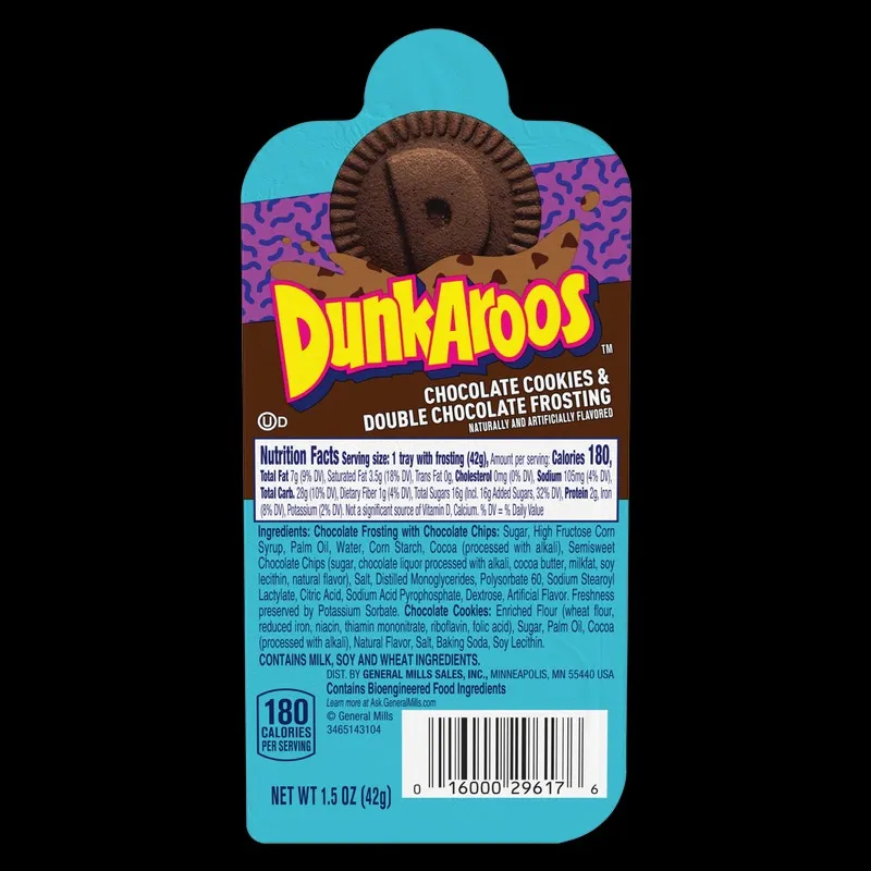 Dunkaroos Chocolate Cookie & Fosting 1.5 oz 12 ct Tray