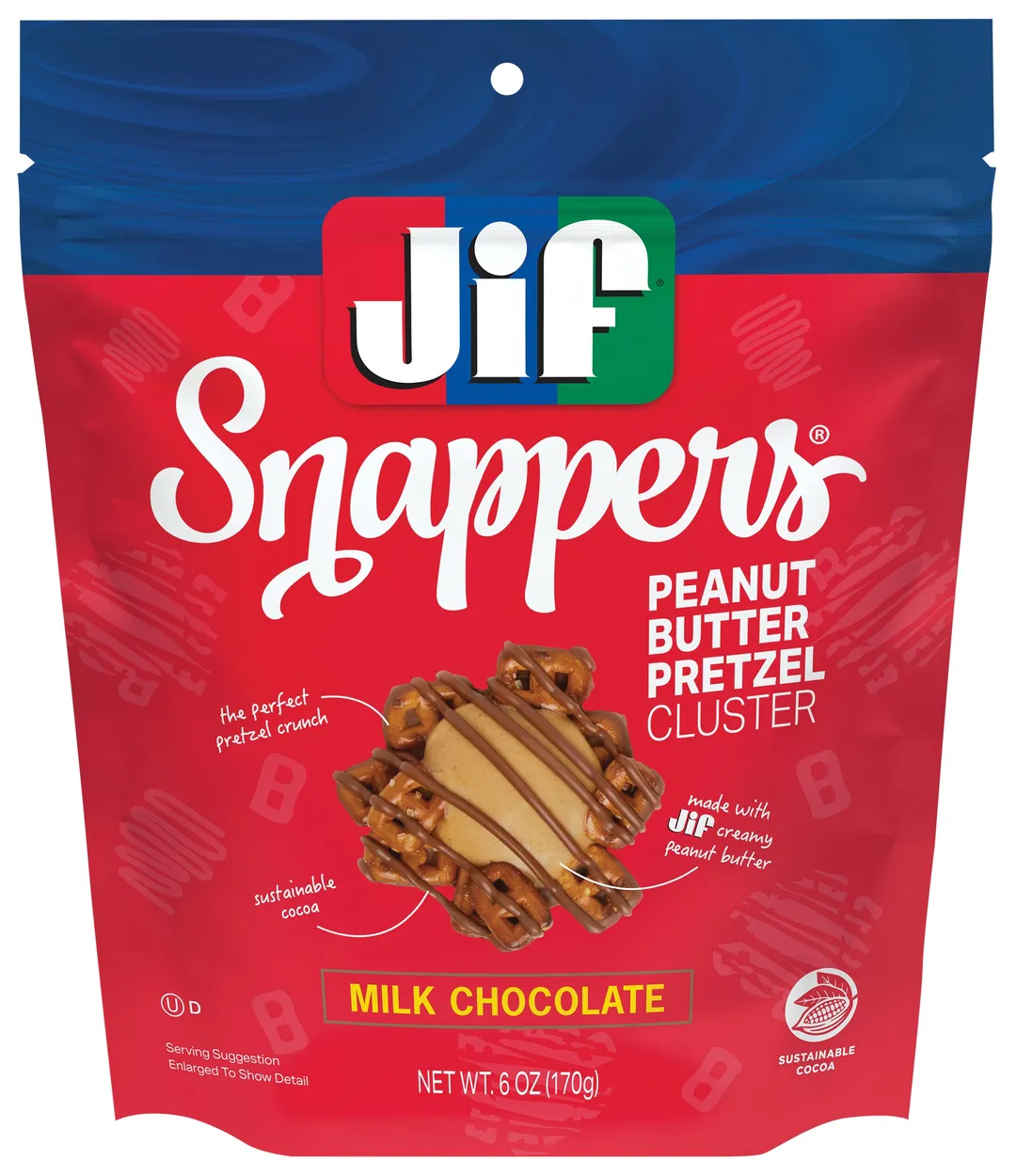 Edward Marc Jif Peanut Butter Snappers 6oz Bag 5 ct