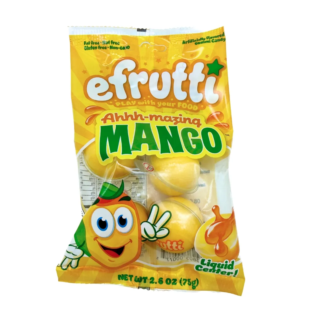 Efrutti Ahhh-Mazing Mango Gummy Candy 2.6oz 12ct