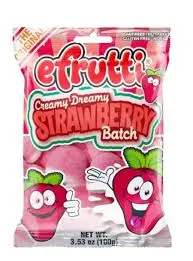 Efrutti Creamy Dreamy Strawberry Batch 12 Ct 3.5 Oz Bags