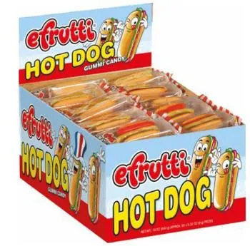 efrutti Gummi Hot Dogs 60 ct