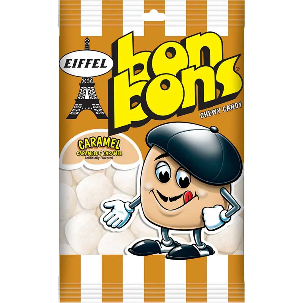 Eiffel Bonbons Chewy Candy Caramel 4 Oz Bag
