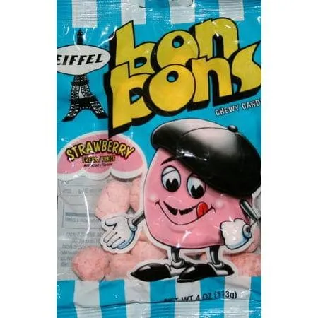 Eiffel Strawberry Bonbon Candy 4 Oz