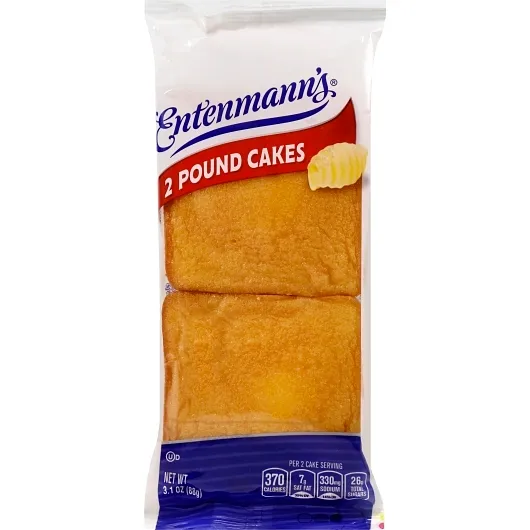 Entenmann's Pound Cake 2 pack 8 ct Single Serve