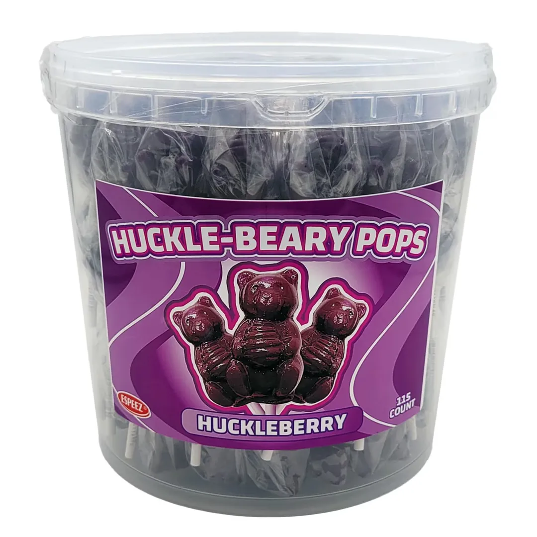 Espeez Huckleberry 115 Ct Bear Pops Tub