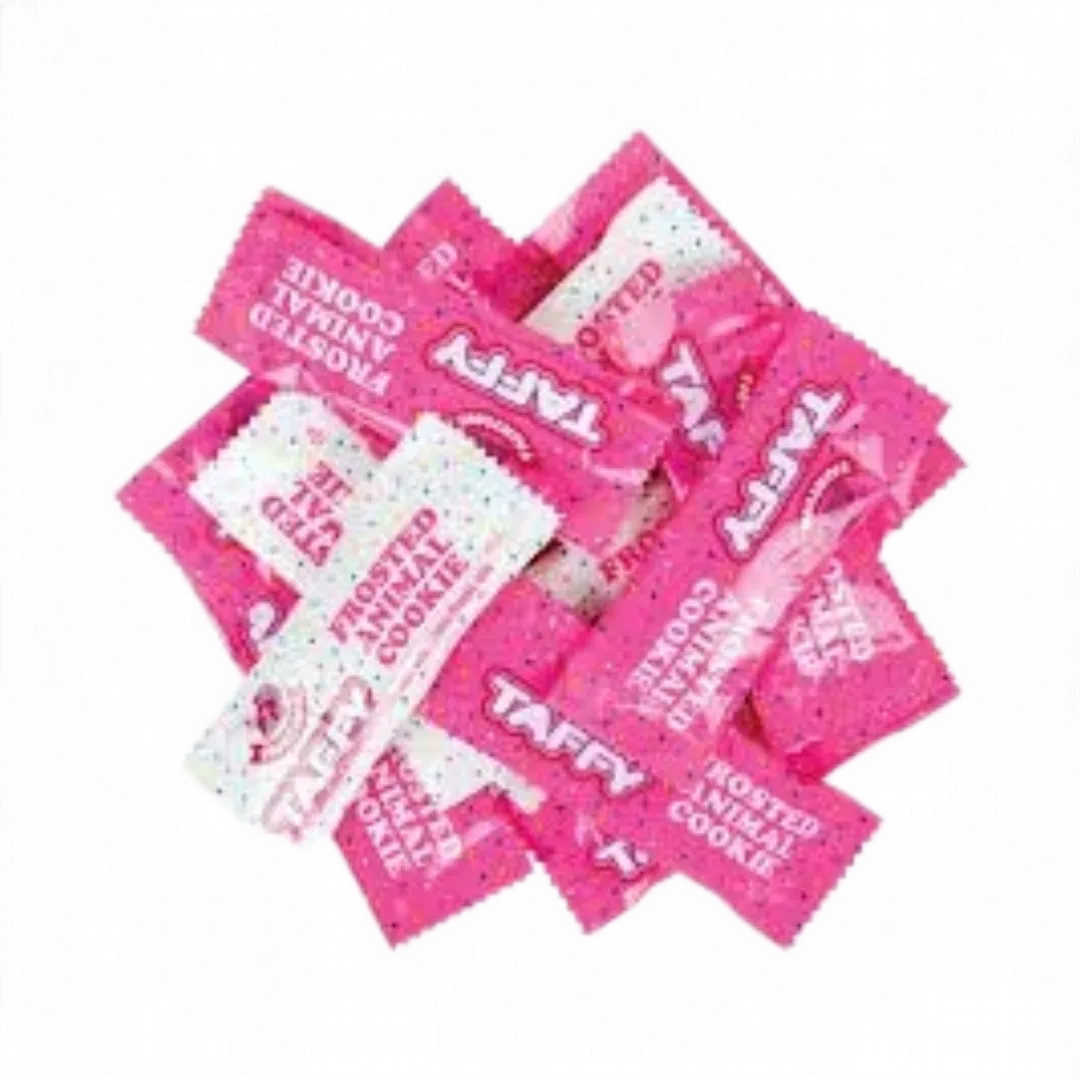 Fairtime Frosted Animal Cookie Taffy 3 Pound Bag