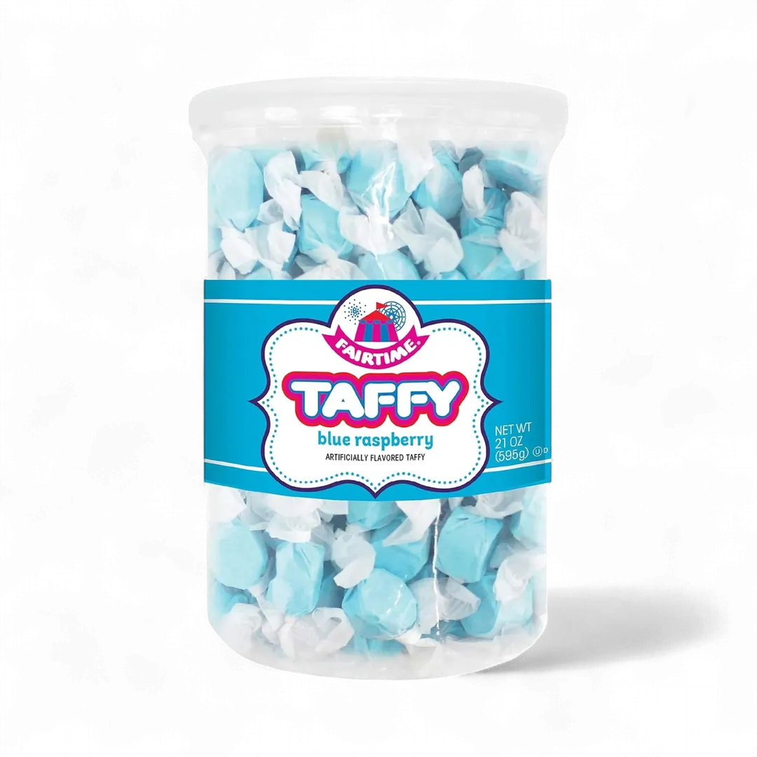 Fairtime Taffy Blue Raspberry 2 POUND 80 PIECES