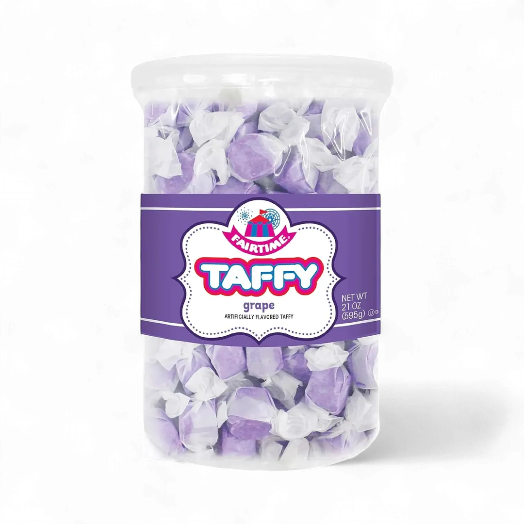 Fairtime Taffy Grape 2 POUND TUB 80 PIECES