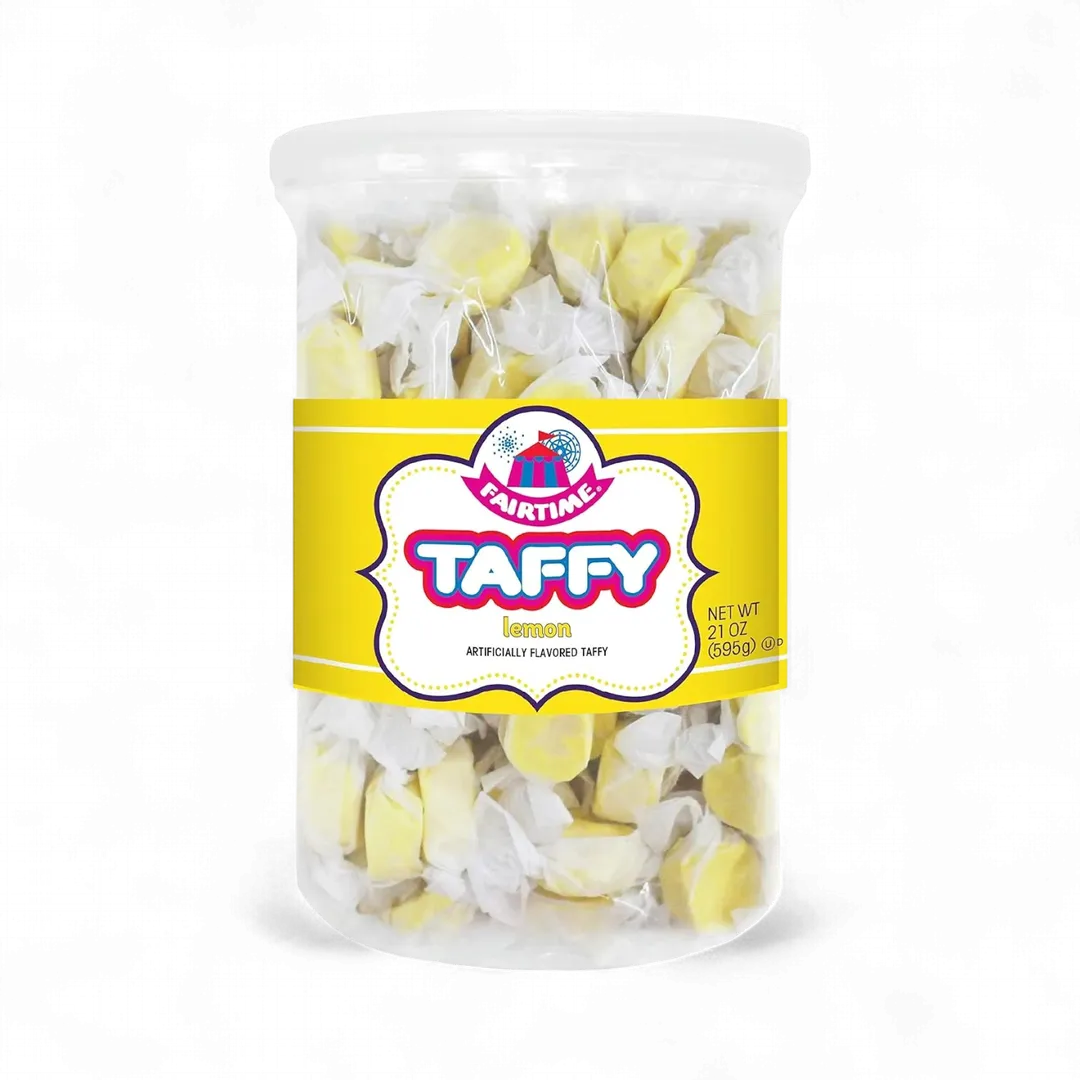 Fairtime Taffy Lemon 2 POUND TUB 80 PIECES
