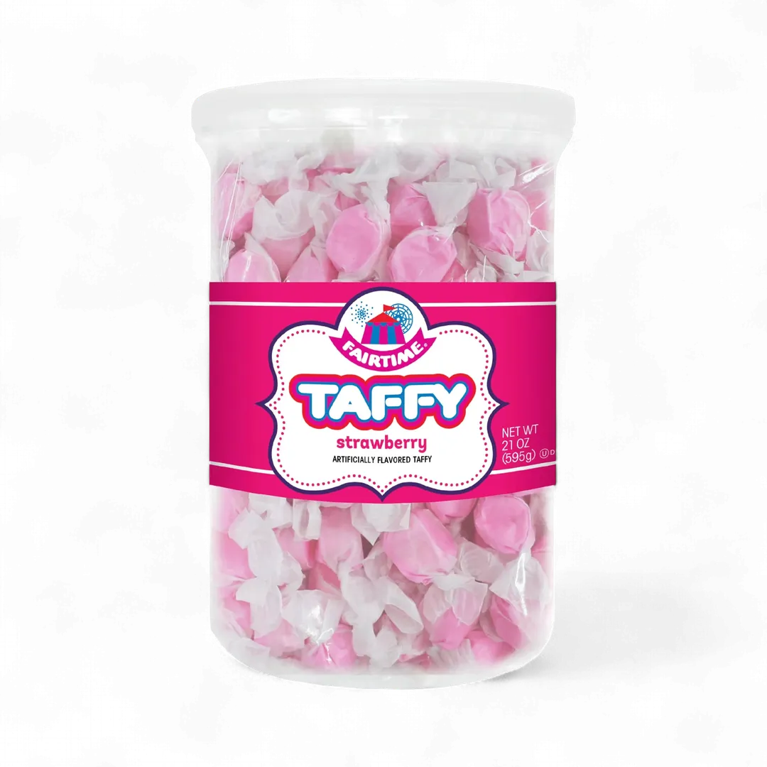 Fairtime Taffy Pink 2 Pound Tub Individually Wrapped