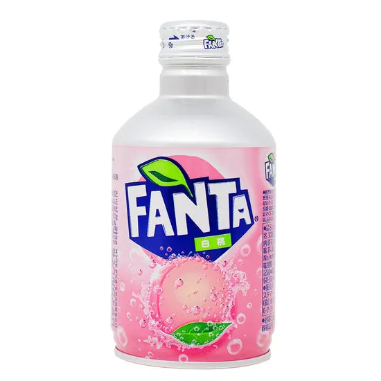 Fanta Japan Import White Peach Soda Drink Can 300 ml 6 ct