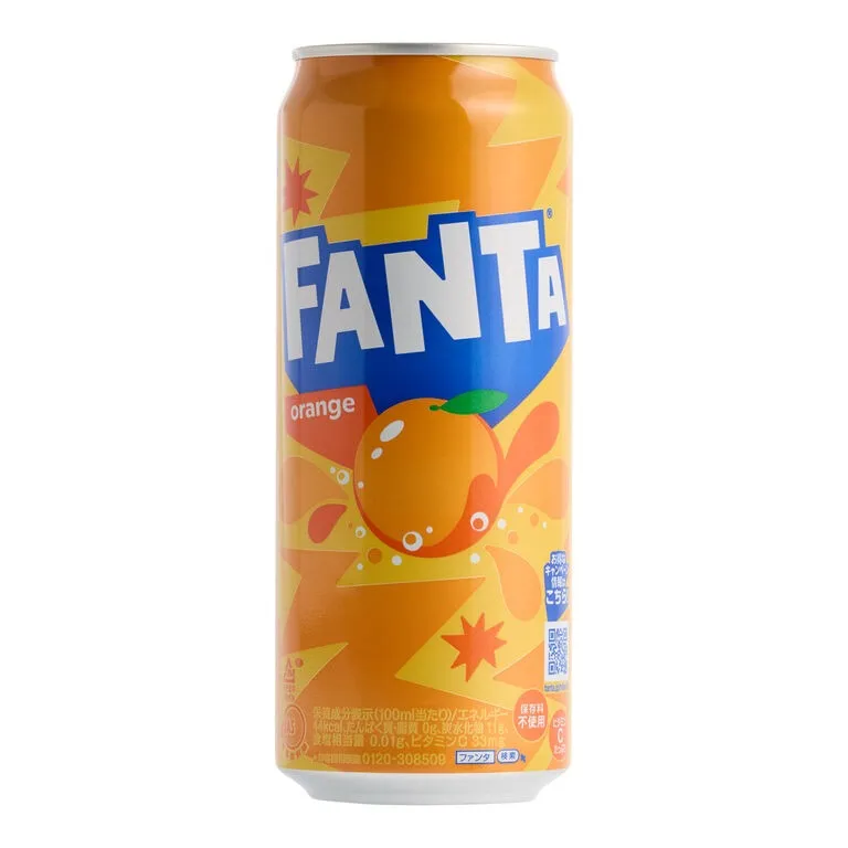 Fanta Japan Orange Soda 10.1 oz Can 6 Pack