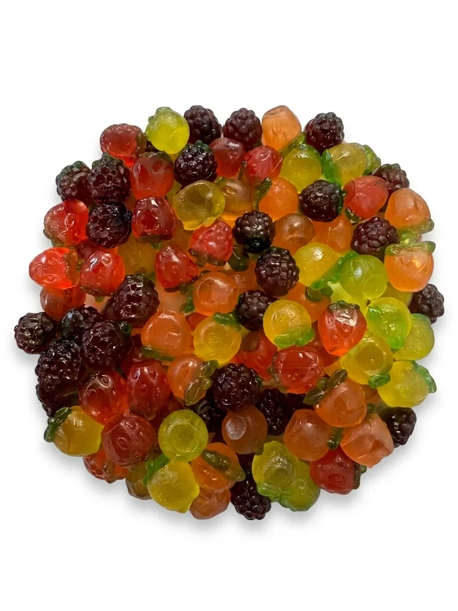 Fini Assorted 3D Mixed Fruit Gummy Candy 1.1 lb Parve Kosher