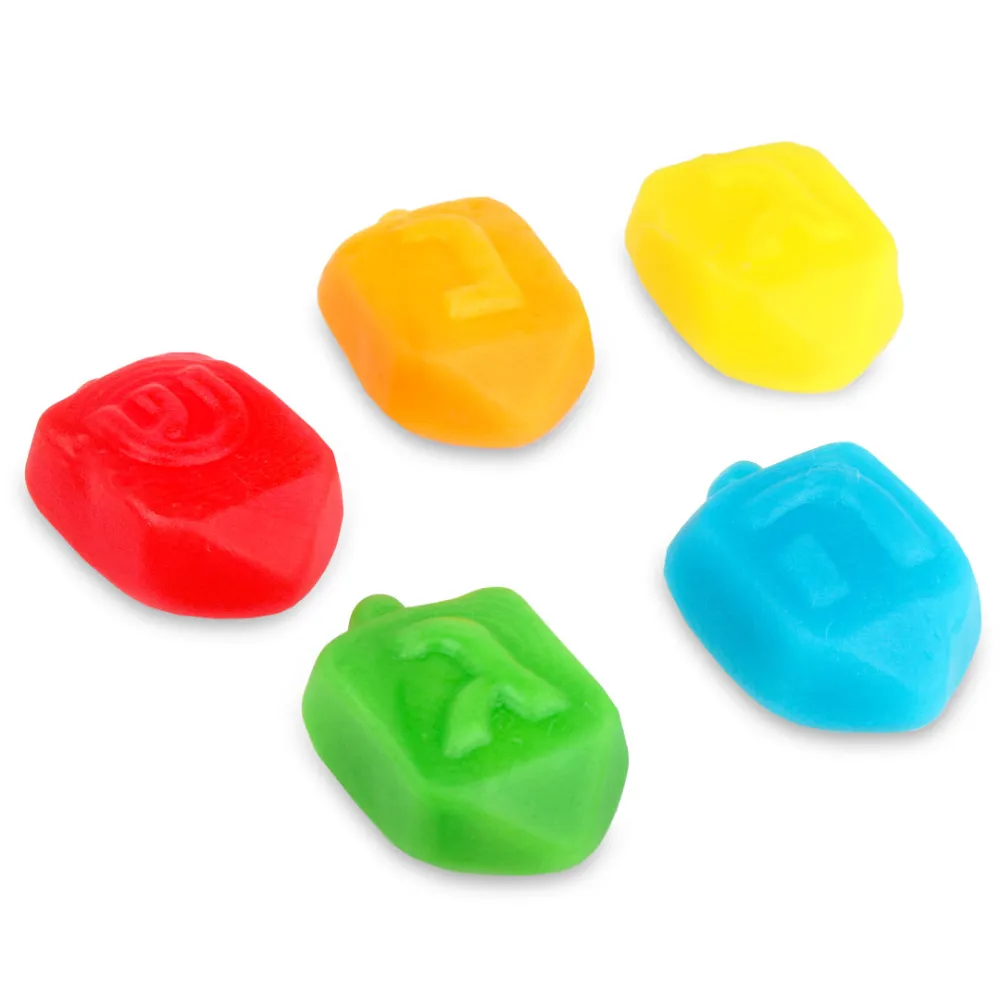 Fini Assorted Gummy Hannukah Dreidels 2.2 lb Kosher Parve