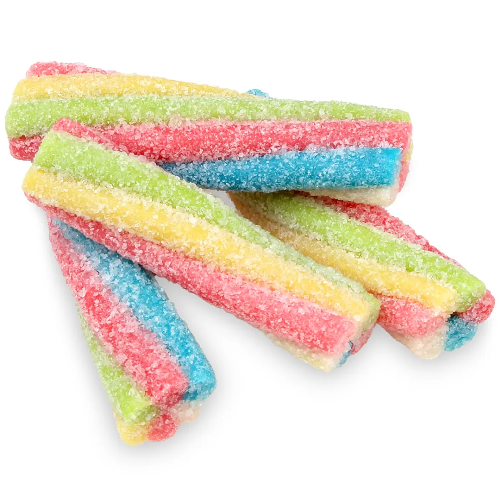 Fini Sour Rainbow Twister Rainbow Licorce Bites 2.2 lb Kosher Parve