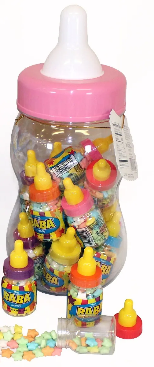 Foreign Candy Giant BABA PINK Baby Girl Bottle 13"